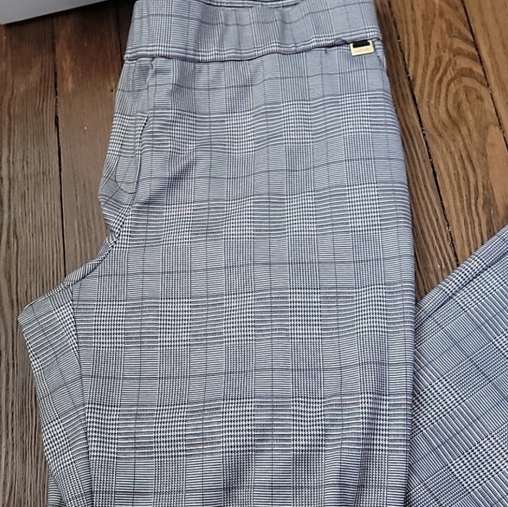 Grey Anne Klein Dress Plaid Pants - Picture 7 of 10
